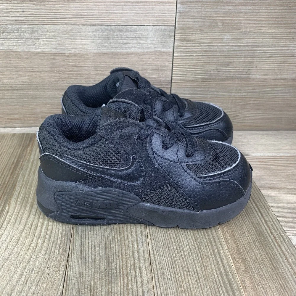 Nike Air Max Triple Black Toddler 7D Sneakers CD6893-005